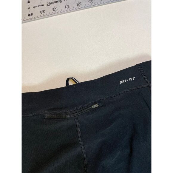 Nike Filament Running Capri Leggings 3/4 Women Medium Black 405334 010 - Picture 5 of 7